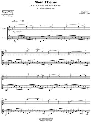 Main Theme from Ori and the Blind Forest - Violin & Guitar