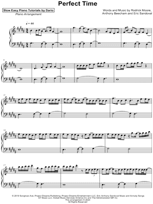 Perfect Time [Slow Easy Piano Tutorial]