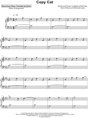 Copy Cat [Slow Easy Piano Tutorial]