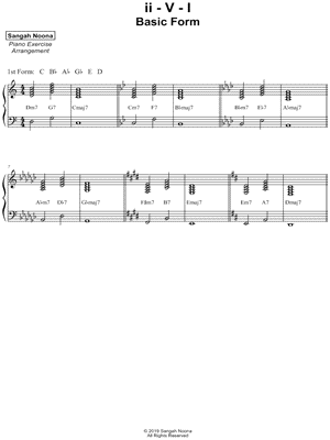 ii - V - I : Basic Form