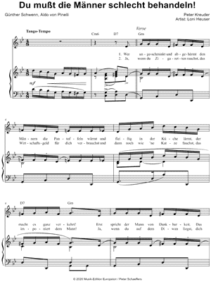 Du musst die Manner schlecht behandeln