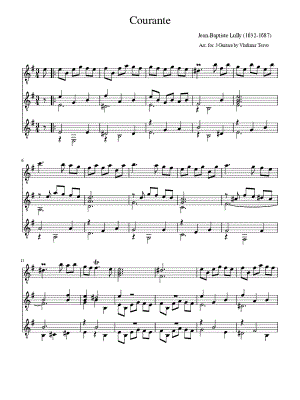 Courante - Guitar Trio