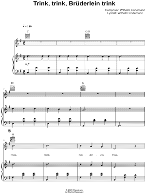 Trink, trink, Brüderlein trink