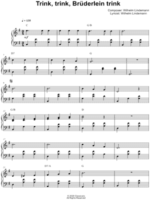 Trink, trink, Brüderlein trink