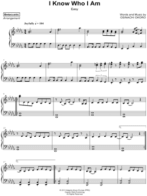 I Know Who I Am [easy]