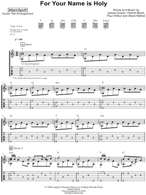 For Your Name Is Holy