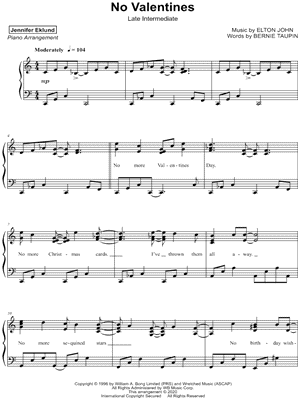 No Valentines [late intermediate]