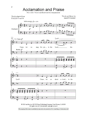 Acclamation and Praise