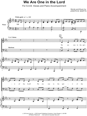 We Are One in the Lord