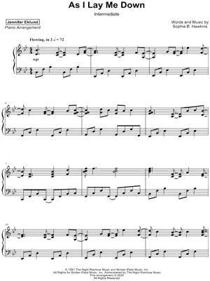 As I Lay Me Down [intermediate]