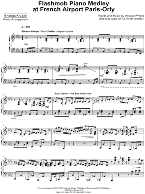 Flashmob Piano Medley at French Airport Paris-Orly