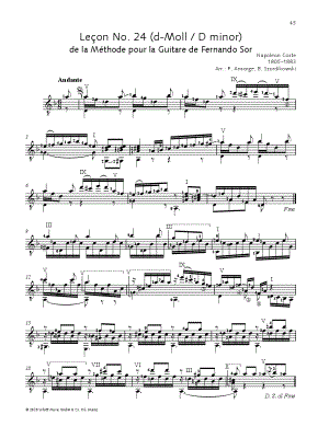 Leçon No. 24 in D Minor