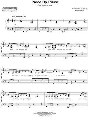 Piece by Piece [late intermediate]