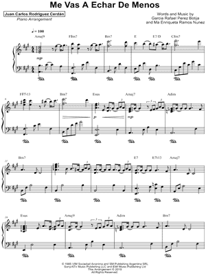 Me vas a echar de menos