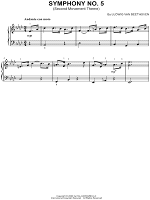 Symphony No. 5 in C Minor, Op. 67 - 2nd Movement [Excerpt]