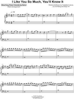 I Like You So Much, You'll Know It [Slow Easy Piano Tutorial]