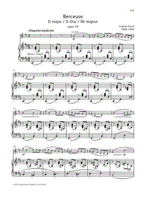 Berceuse, Op. 16 - Violin & Piano