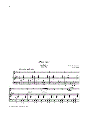 Miramar, Op. 42 - Violin & Piano