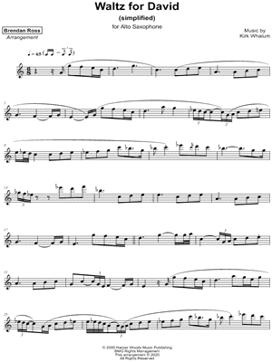 Waltz for David [simplified]