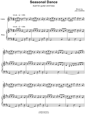 Seasonal Dance - Guitar & Harp Duet