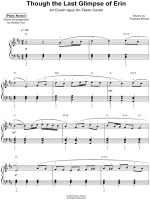 Though the Last Glimpse of Erin