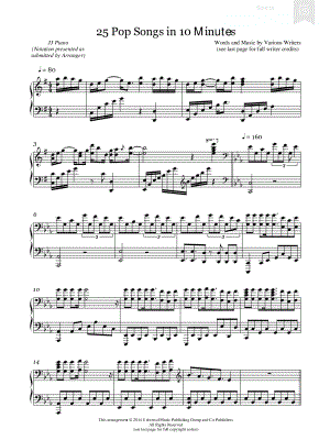 25 Pop Songs in 10 Minutes