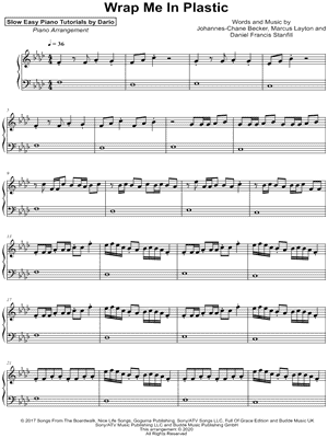 Wrap Me in Plastic [Slow Easy Piano Tutorial]