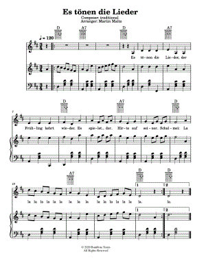 Es tönen die Lieder