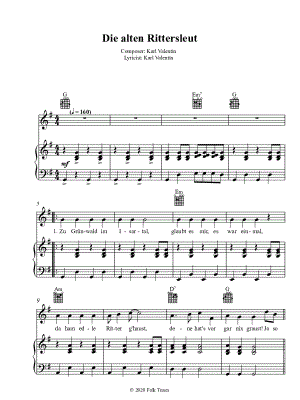 Die alten Rittersleut