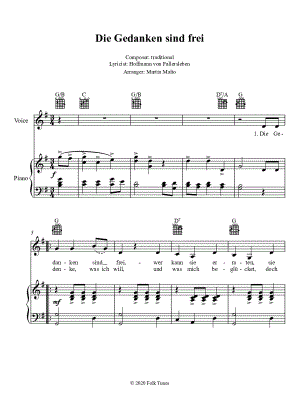 Die Gedanken sind frei