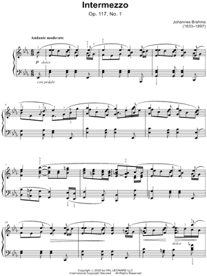 Intermezzo Op. 117, No. 1