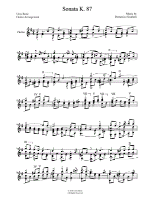 Sonata, K. 87