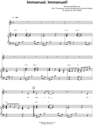 Immanuel, Immanuel!