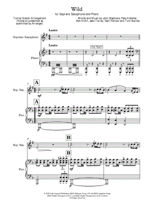 Wild - Soprano Saxophone & Piano