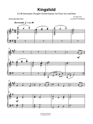 Kingsfold - Bb Instrument & Piano