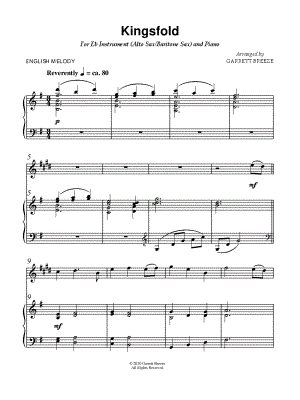 Kingsfold - Eb Instrument & Piano