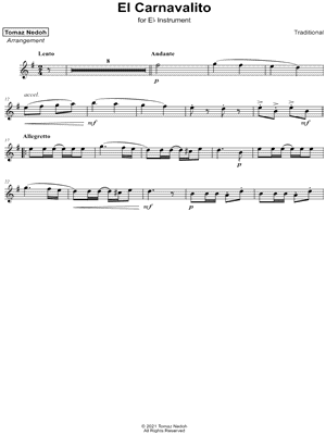 El Carnavalito - Eb Instrument