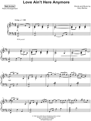 Love Ain't Here Anymore