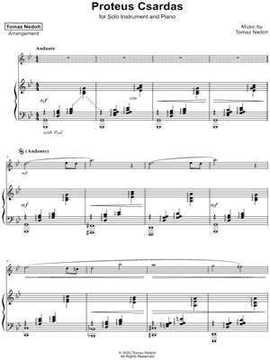 Proteus Csardas - Piano Accompaniment
