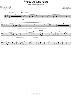 Proteus Csardas - Bass Clef Instrument