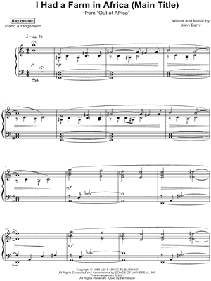 I Had a Farm in Africa (Main Title)