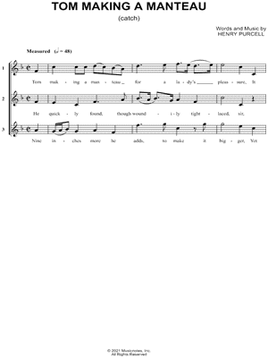 Tom Making a Manteau