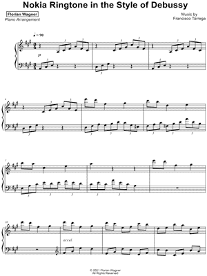 Nokia Ringtone in the Style of Debussy