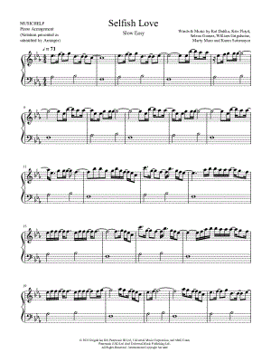 Selfish Love [slow easy]