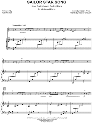 Sailor Star Song - Violin & Piano