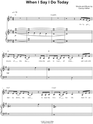 When I Say I Do Today