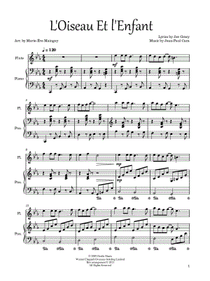 L'oiseau et l'enfant - Flute & Piano