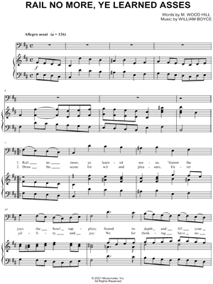 Rail No More, Ye Learned Asses