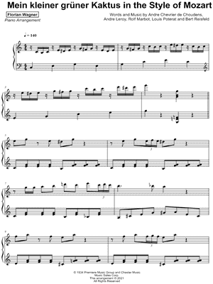 Mein kleiner grüner Kaktus in the Style of Mozart