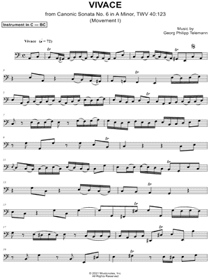 Canonic Sonata no. 6, TWV 40: 123: I. Vivace